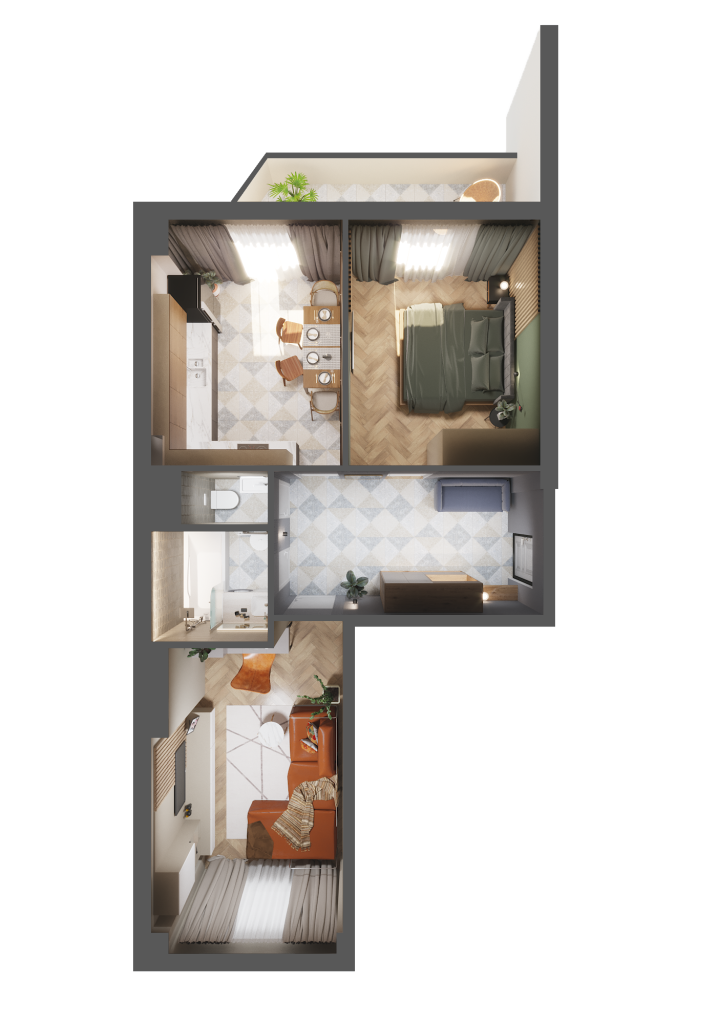 Flat Layout Design