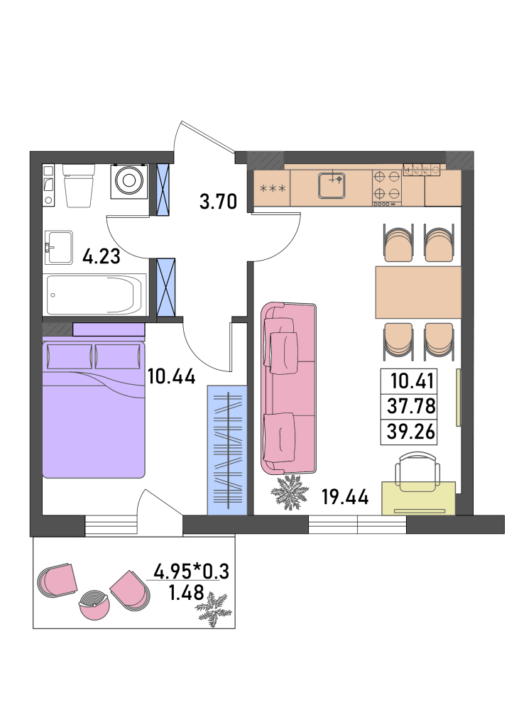 Flat Layout Design