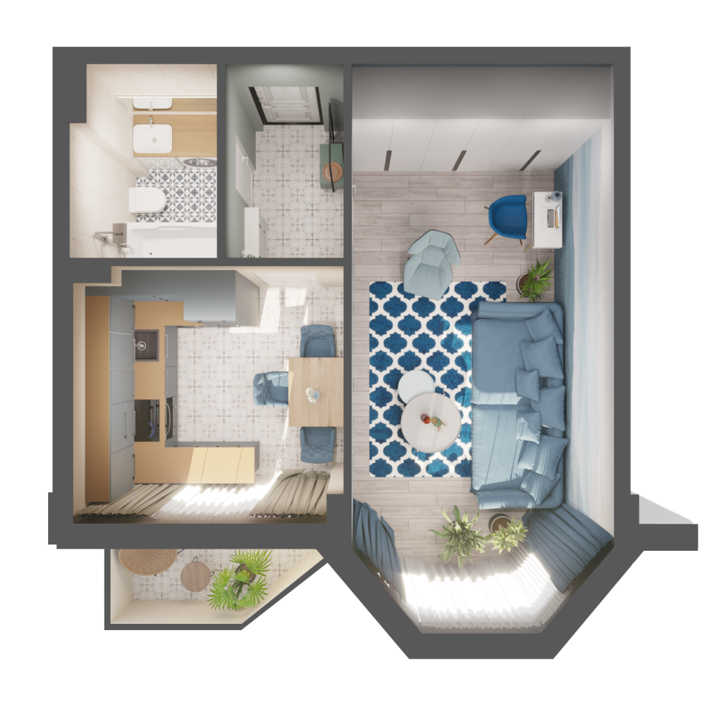 Flat Layout Design