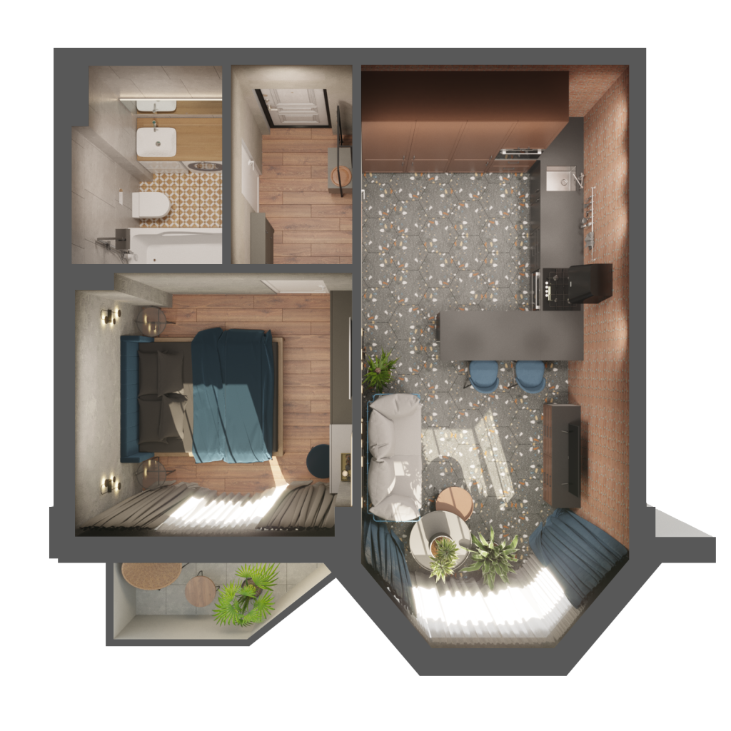Flat Layout Design