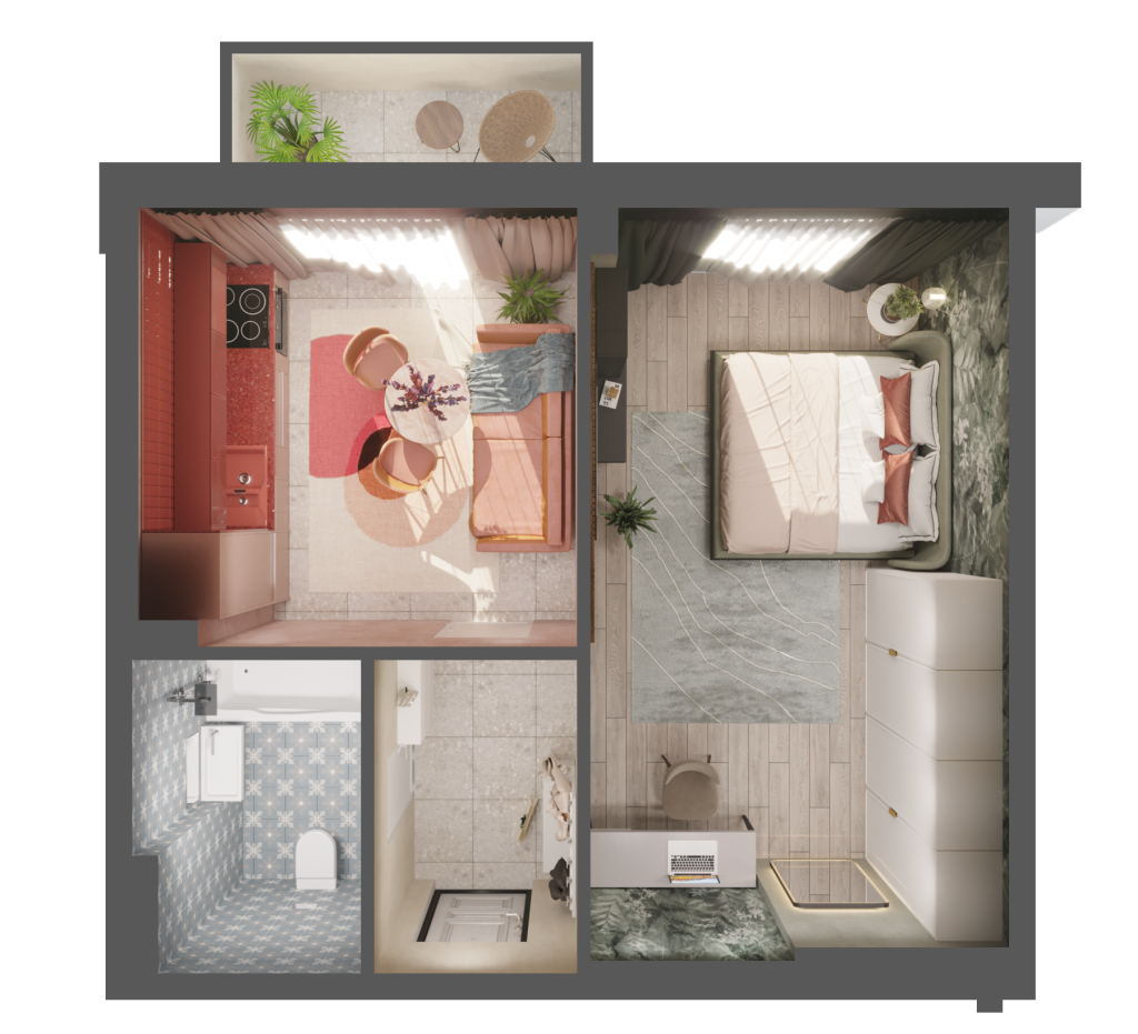 Flat Layout Design