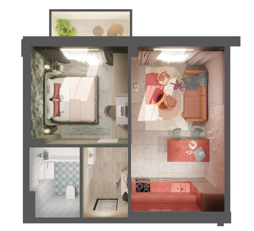 Flat Layout Design