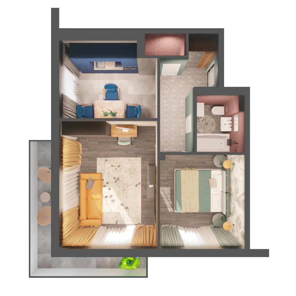Flat Layout Design