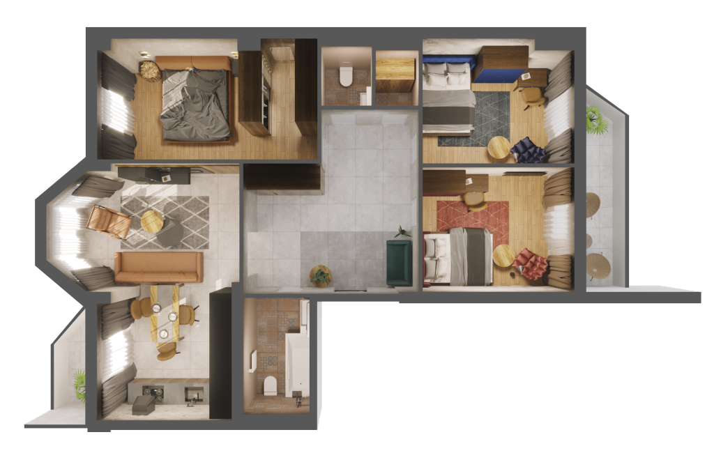 Flat Layout Design