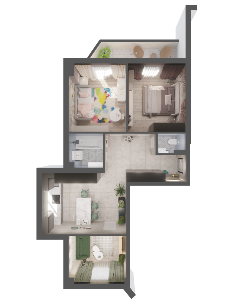 Flat Layout Design